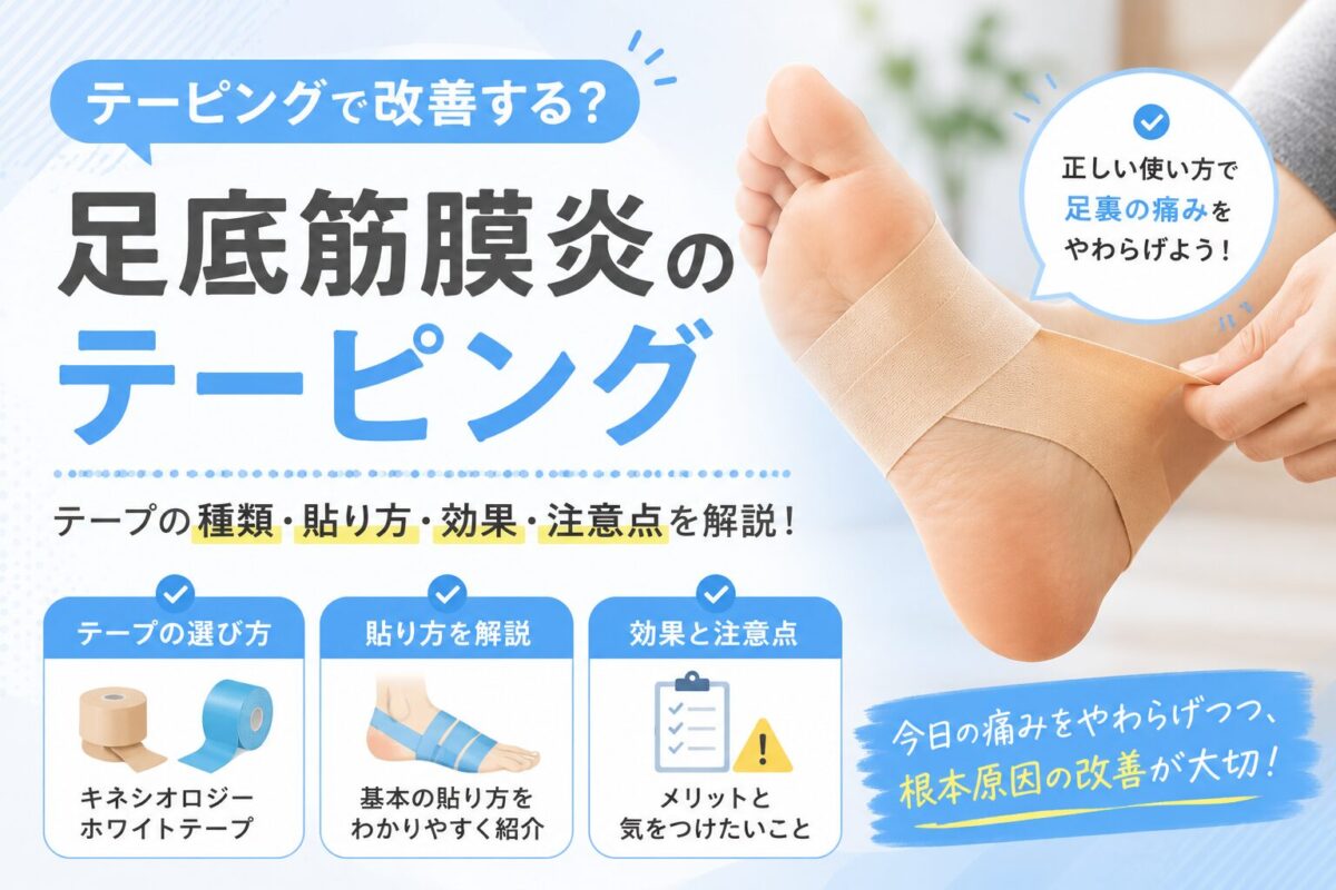 足 底 筋 膜 炎 テーピング